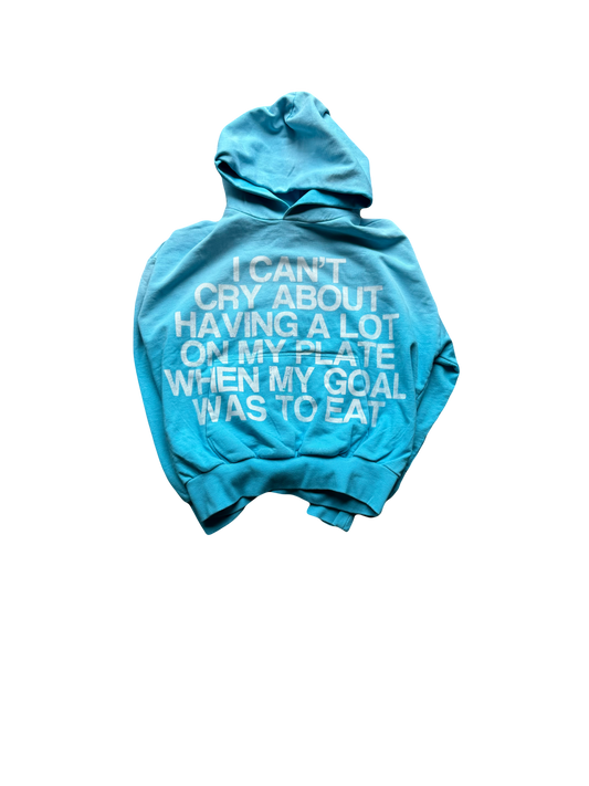 BLUE QUOTE HOODIE