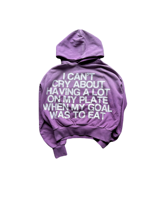 PURPLE QUOTE HOODIE